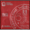 2008 - Divisionale I.P.Z.S. 9 valori Italia  Con Moneta Argento 5 € 30° Anniv. IFAD